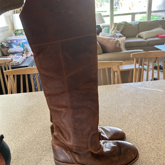 John Fluevog Tall brown leather boots - Picture 2 of 4